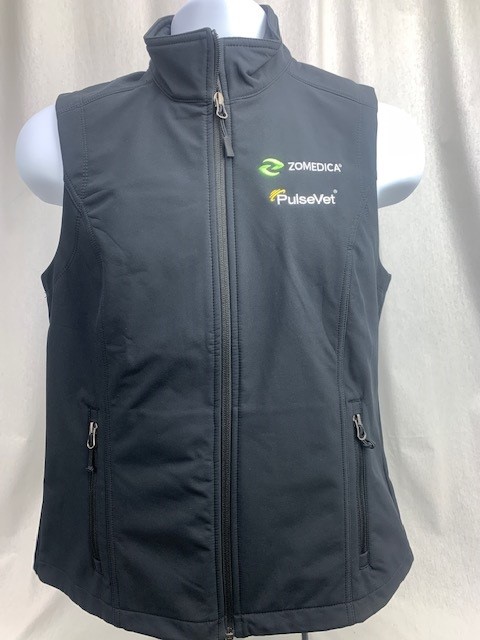 Ladies Black Embroidered Vests
